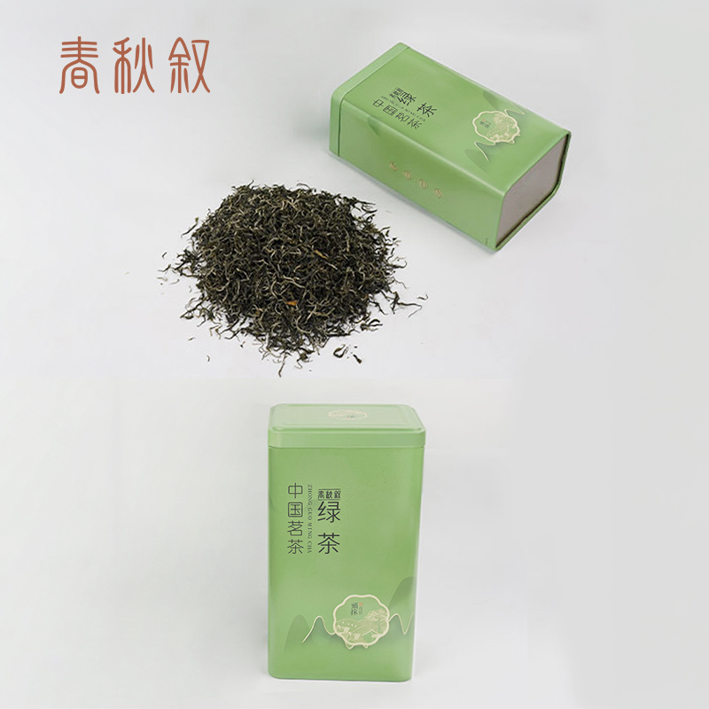 春秋叙 鲜叶绿茶 250g 罐高清大图