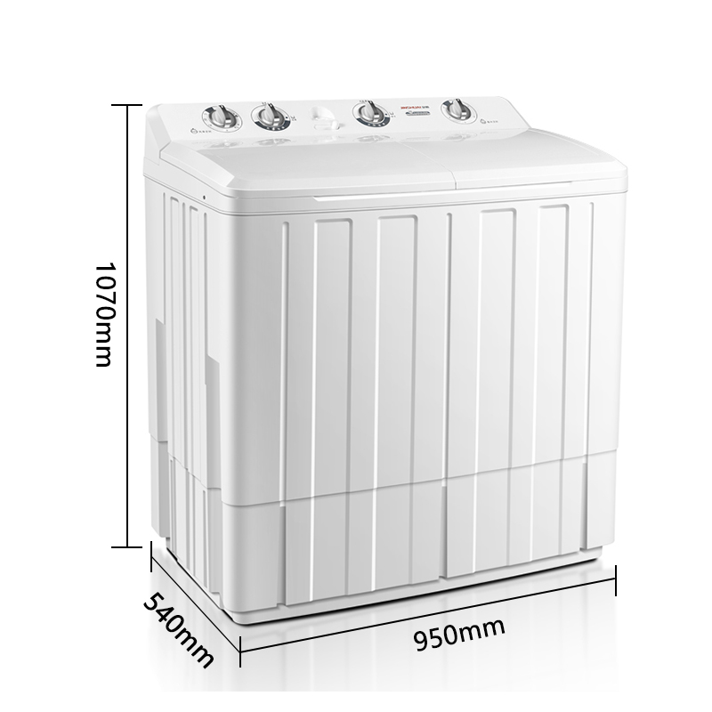 金帅(JINSHUAI) XPB150-2668S 15KG公斤 半自动双缸双桶 家用洗衣机 波轮大容量 洗脱分离 白色高清大图