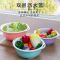 双层洗菜盆沥水篮塑料洗菜篮大号带盖水果菜盆厨房洗菜加厚沥水筛|胭脂粉 小号(带盖)*1