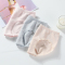 红豆居家(Hodohome)19年新品女式红豆内裤女士中腰细条纹蕾丝边内裤甜美可爱三角裤三条装