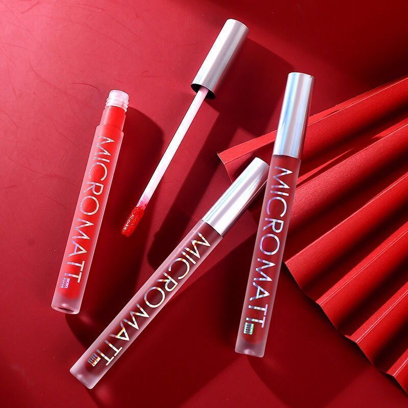 唇釉不掉色不沾杯烂番茄色车厘子镜面唇釉学生款套装 318#砖红色