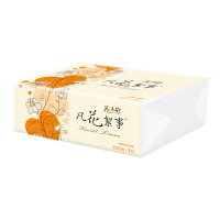 花弄影抽纸100抽3层单包面巾纸实惠装家用卫生纸巾餐巾纸软抽