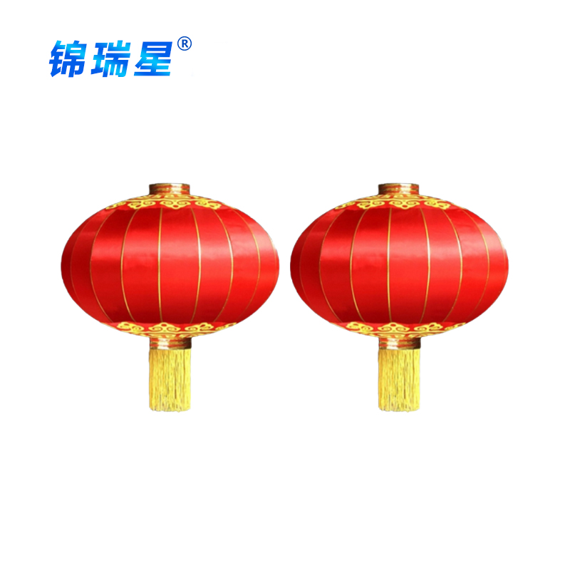 锦瑞星大红灯笼60#直径40cm(绸布)/个高清大图
