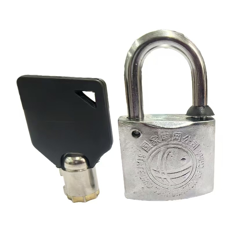 鼎鑫实业 DX-45 30mm*20mm 单通合金通开挂锁 (计价单位:个) 银色高清大图