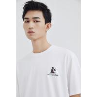 迪士尼米奇联名MECITY男装夏季新款宽松休闲潮流印花圆领短袖T恤_460