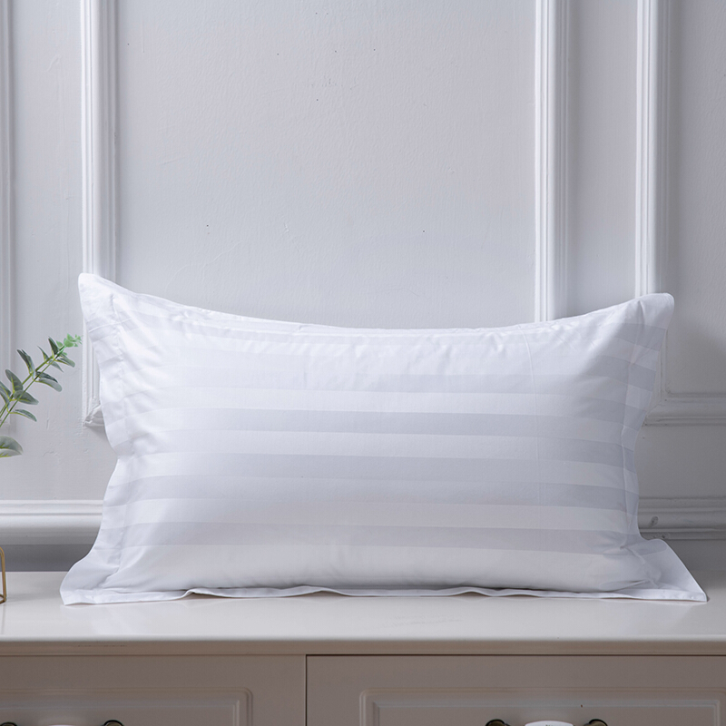 洛菲源 缎条枕套 星级酒店宾馆招待所常用枕套60*90cm条