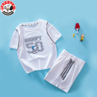 史努比(SNOOPY)儿童运动短袖两件套装夏季新款男小童童装L050