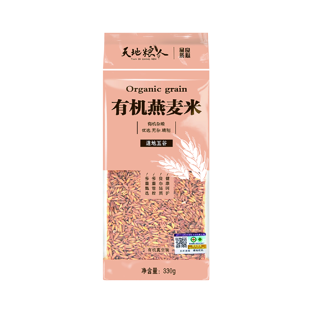 天地粮人 有机燕麦米 330g*3(单位:组)高清大图