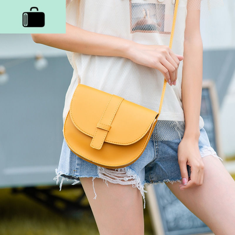 小包包女2020新款纯色马鞍包女士单肩包斜挎手机包时尚百搭斜挎包new