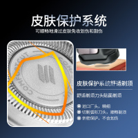 飞利浦（Philips） 电动剃须刀 S1010/04 干湿两用三刀头全身水洗 充电旋转式刮胡刀 钢琴黑