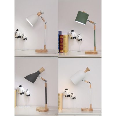 北欧马卡龙实木台灯温馨创意大学生卧室书桌宿舍书房工作床头灯具_1