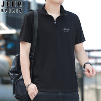 JEEPSPIRIT夏季男休闲短袖商务风时尚百搭T恤潮流运动T恤衫24909