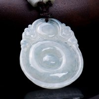梦克拉 Mkela 翡翠吊坠 如意平安扣 绿色翡翠吊坠 简约 翡翠挂坠