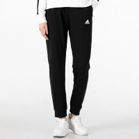 阿迪达斯 (adidas) 女裤2023新款跑步训练针织透气束脚裤卫裤运动长裤子 HF0031/针织收口