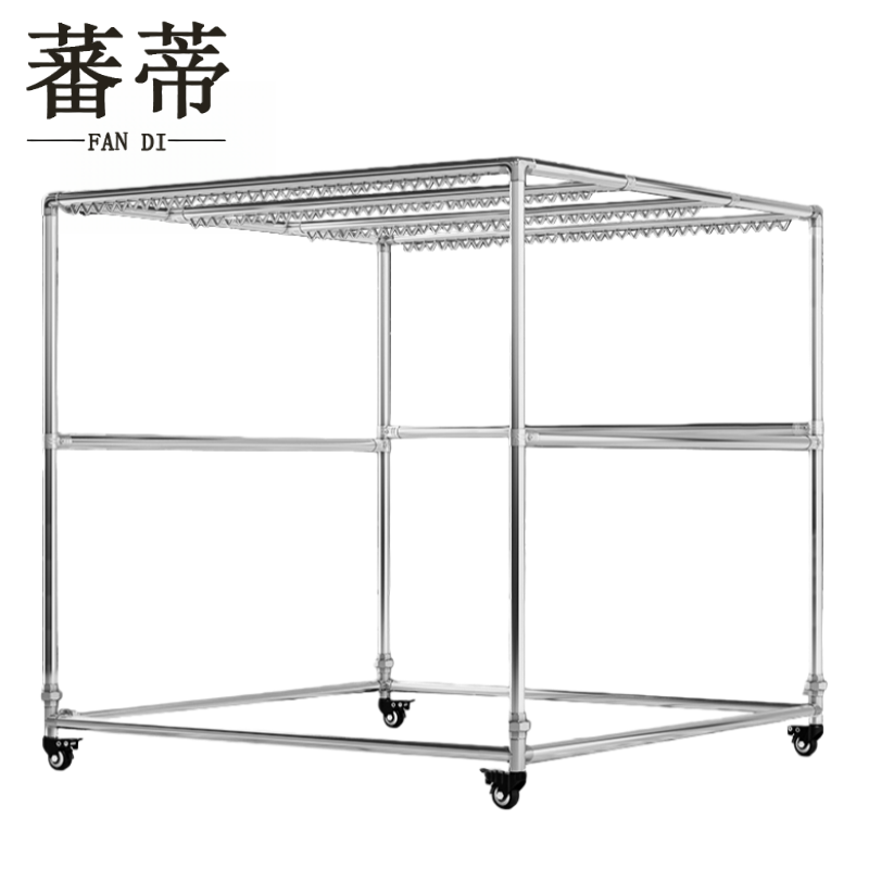 蕃蒂 防风晾衣架2*1.6m+轮 个