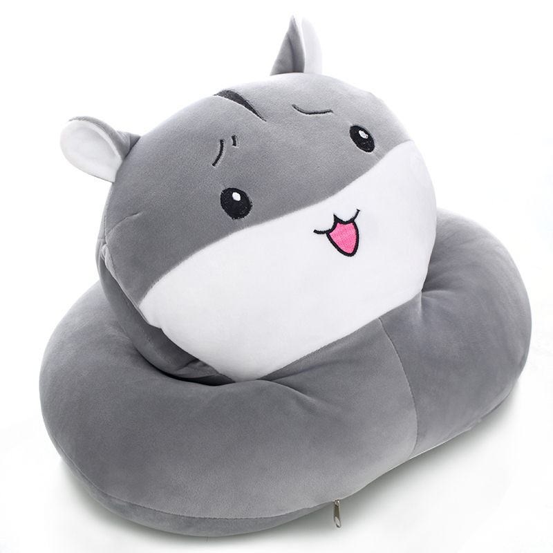 可爱猫学生趴趴枕午睡枕办公室趴睡枕午休靠垫抱枕被子两用小枕头视频