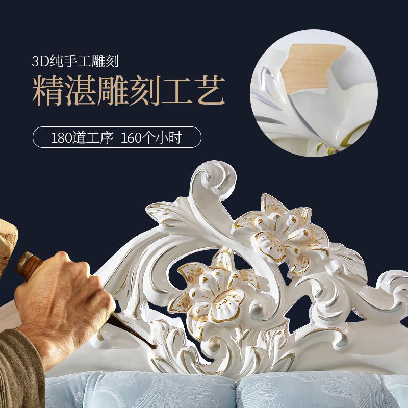 沙发客厅欧式转角沙发大小户型简欧布艺沙发组合套装轻奢现代简约高清大图