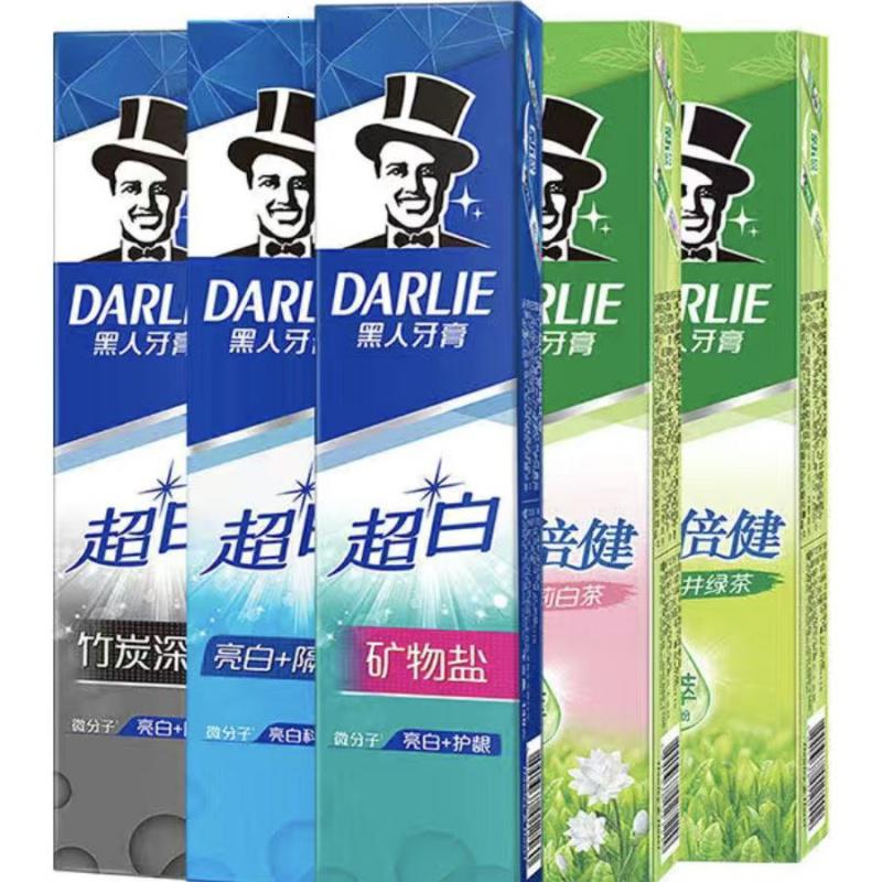 DARLIE好来(原黑人)牙膏超白茶倍健家庭装竹炭清新口气高清大图