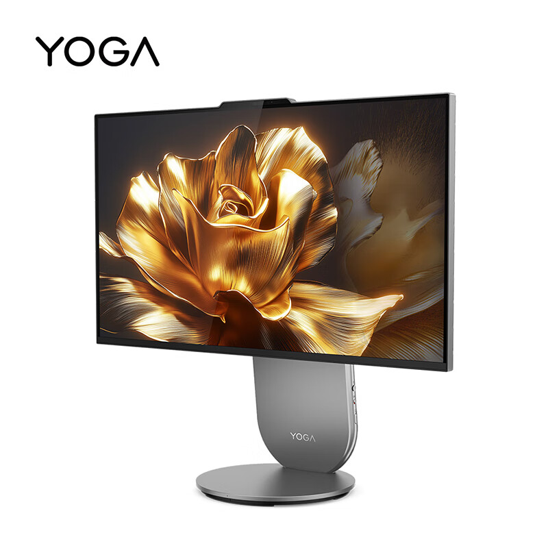 联想(Lenovo)YOGA 27高能AI元启一体机电脑可旋转27英寸QHD屏(U9-285H 32G LPDD5X 1TSSD )月神灰 带无线键鼠高清大图