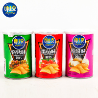 可比克薯片45g*5罐装随机口味土豆片追剧零食品小吃夜宵