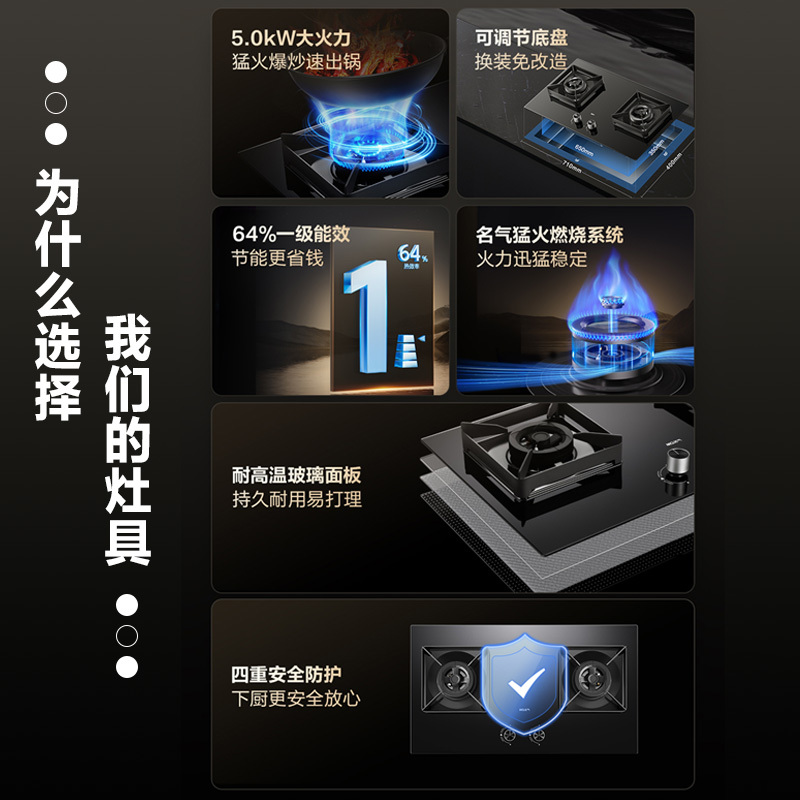 老板集团出品 名气(MQ)25m³烟灶套餐抽油烟机7字型家用顶侧双吸变频油烟机烟灶套装A5508+A6510B(天然气)高清大图