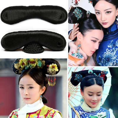 古装假发若曦格格旗头清朝宫廷大中小旗头儿童格格造型步步惊心不带