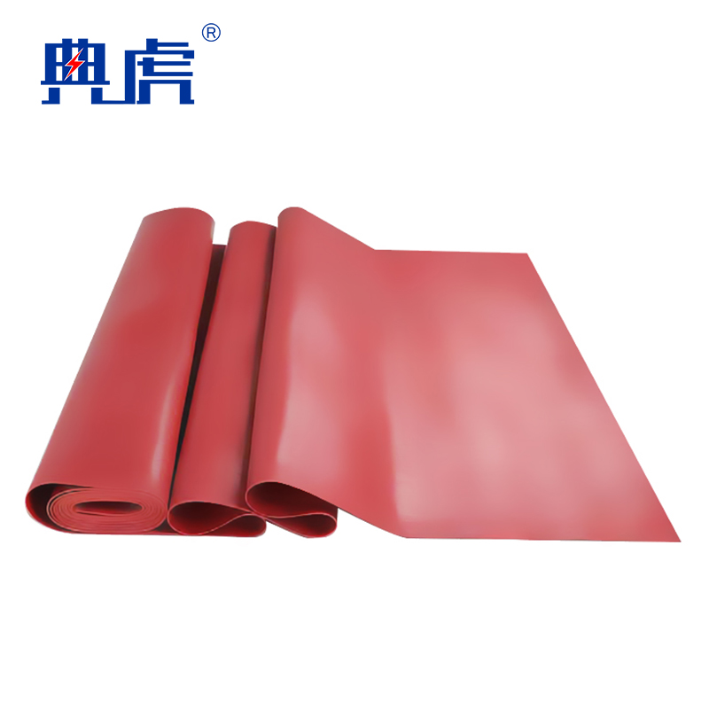 典虎 绝缘胶皮 红色平面10mm 米高清大图
