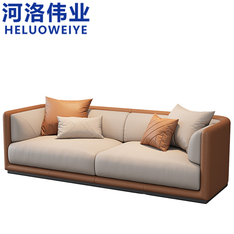 河洛伟业 洽谈沙发 四人位 套高清大图