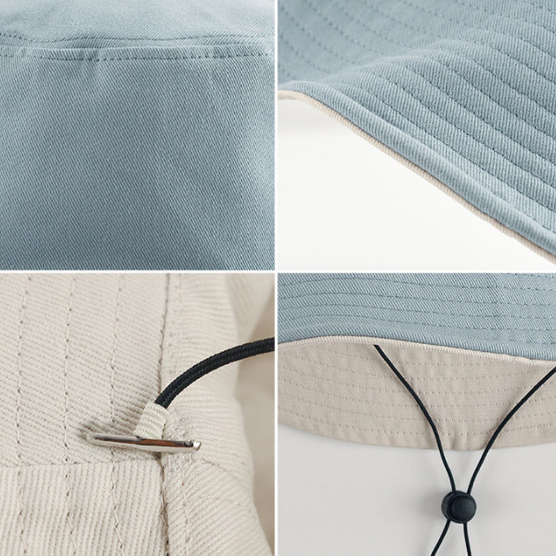 渔夫帽女防晒双面韩版潮遮阳夏季大檐太阳帽子高清大图