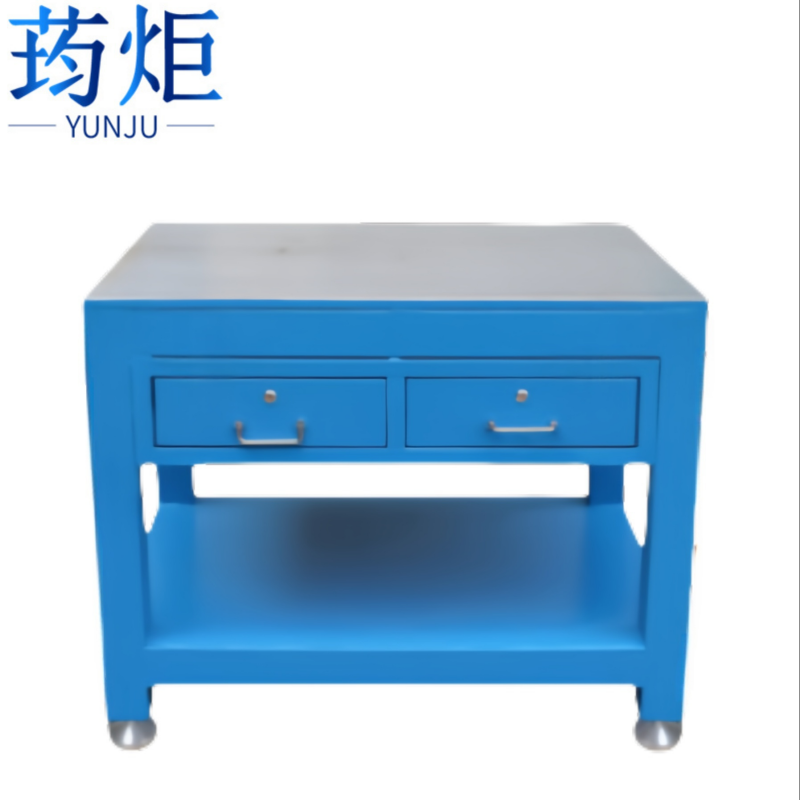 荺炬钳工台两抽台高清大图
