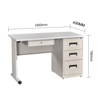 圣斯顿S-GM1600-3钢木结合办公桌职员桌