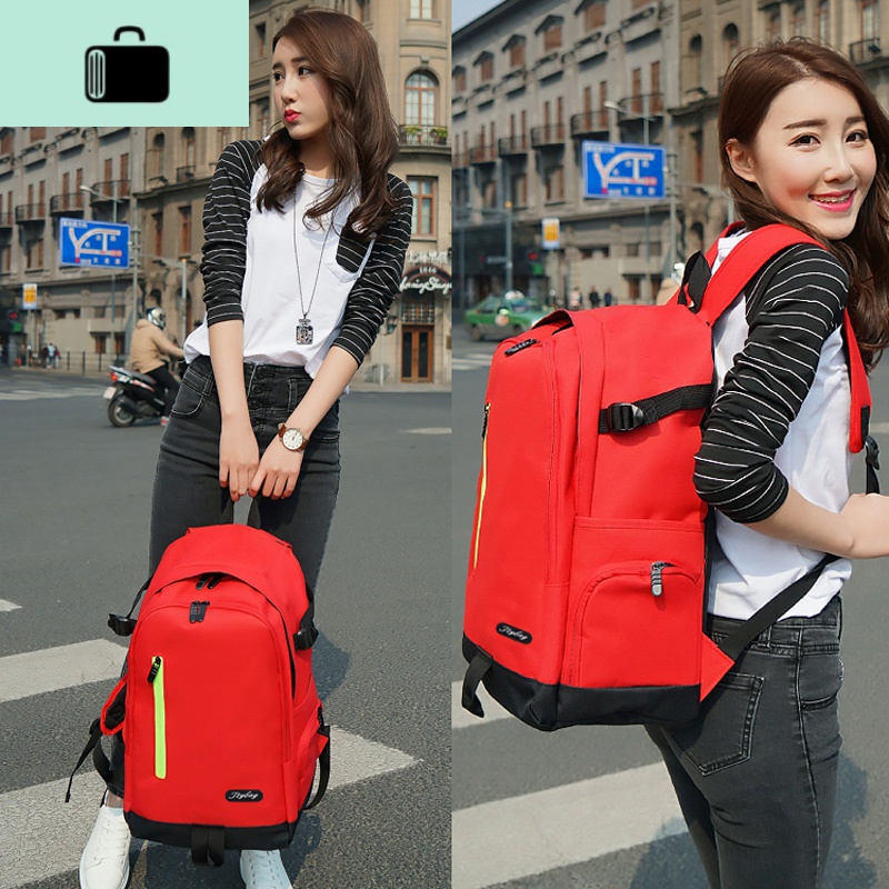 大容量双肩包女新款大高中生书包男旅行包休闲学院风韩版帆布NEW LAKE高清大图
