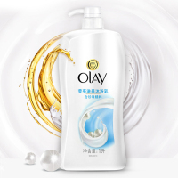 玉兰油(Olay)美肌滋润沐浴乳沐浴露莹亮滋养1000ML泡澡 宝洁出品保湿带泵