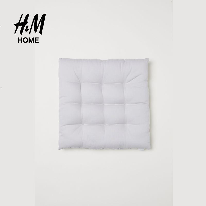 H&M家居用品布艺2018年新款斜纹棉布坐垫HM0629223