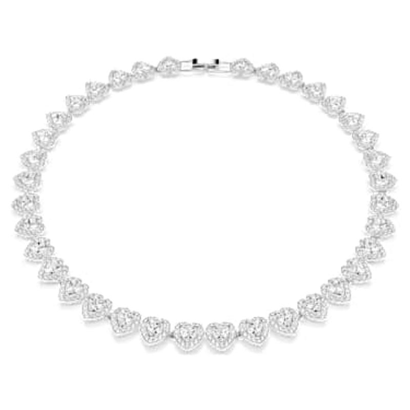 施华洛世奇(SWAROVSKI)Swarovski心形水晶项链浪漫闪耀折叠扣女士饰品组合