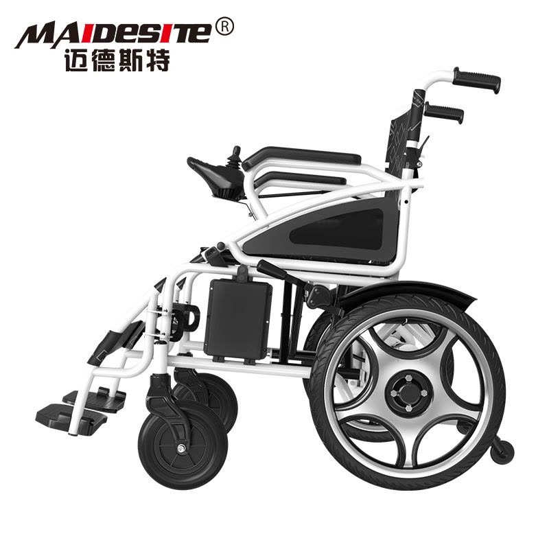 迈德斯特(MAIDESITE)电动轮椅801锂电 智能全自动老人折叠轻便小老年残疾人高靠背代步车四轮(12AH锂电池)图片