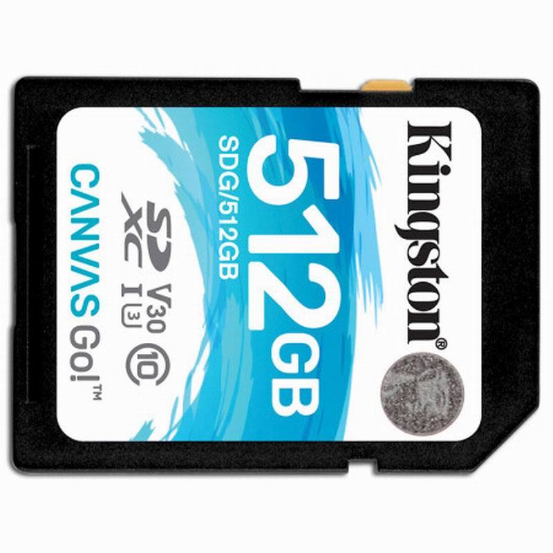 金士顿(Kingston) SD卡512G 兰卡 U3 V30 SDG/512G(读90m/s写45m/s)