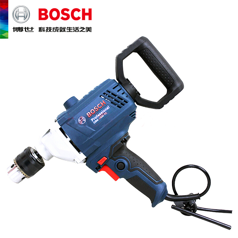 [苏宁自营]博世(BOSCH)16mm大功率飞机钻GBM1600RE搅拌手电钻攻丝机850W正反转无极电动工具[标配版]