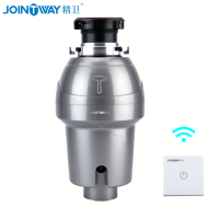 精卫湿垃圾处理器JW-661YK 厨房家用食物全自动下水槽无线开关餐厨余粉碎机 五重研磨 整体减震