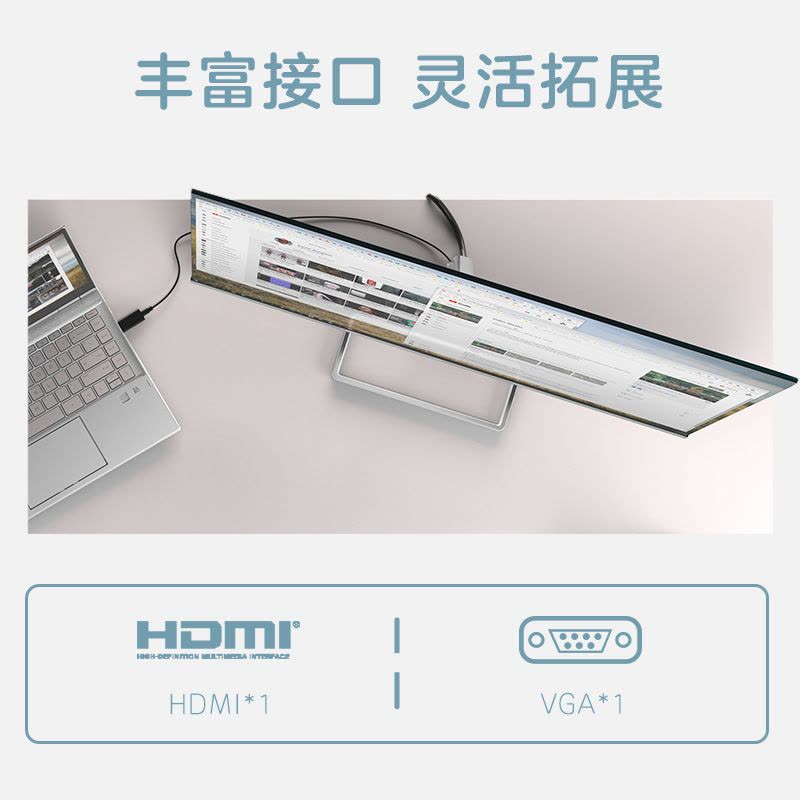 惠普(HP)524sw FHD 星Vision 24 23.8英寸家用办公电脑显示器(IPS面板 100Hz 300nit 硬件滤蓝光 1500:1对比度 白)超薄微边框图片