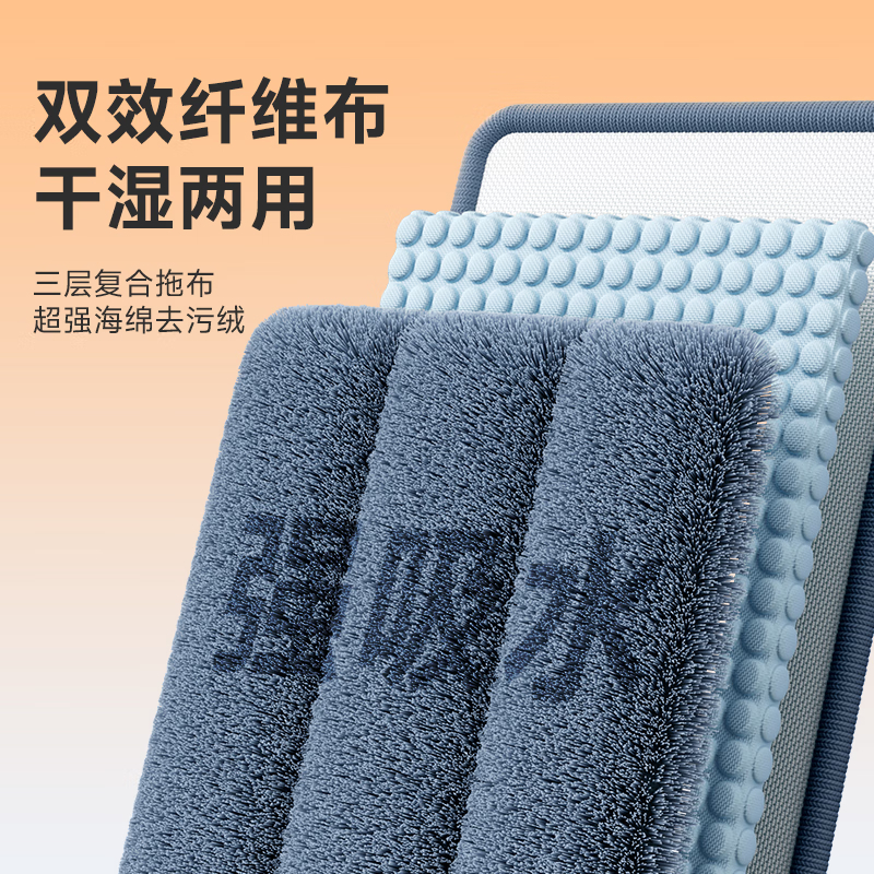 佳帮手 扫除道窄缝彩虹刮刮乐二代塑板直柄款(0.7mm杆)40cm佳灰2布高清大图
