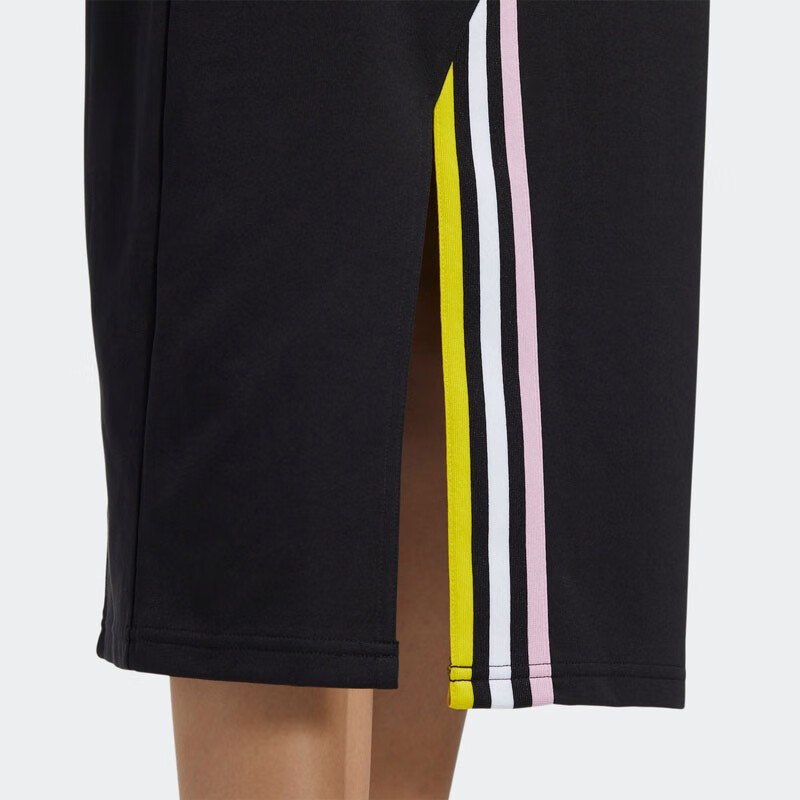 ADIDAS/阿迪达斯NEO新款女子休闲针织侧开叉半身裙
