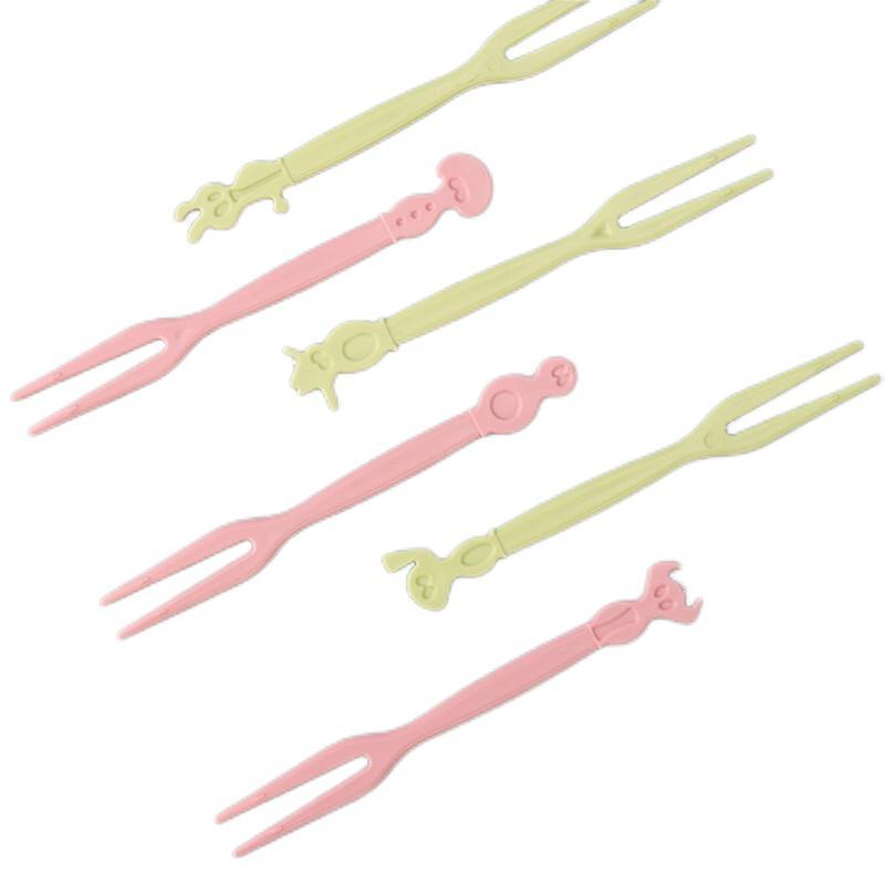 芳草地 3G3191 卡通水果叉 100只装/袋 (单位:袋) 粉、蓝