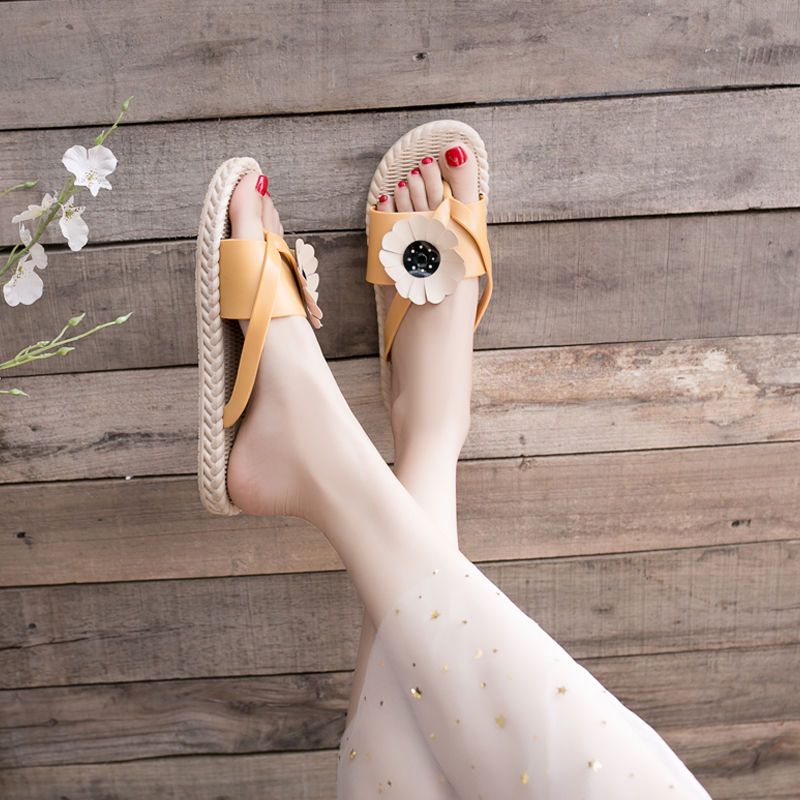 人字拖女ins潮夏外穿时尚夹脚沙滩拖鞋防滑女生夹板凉拖韩版海边串得