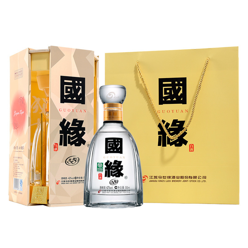 今世缘 国缘四开42度 550ml *4 整箱 白酒