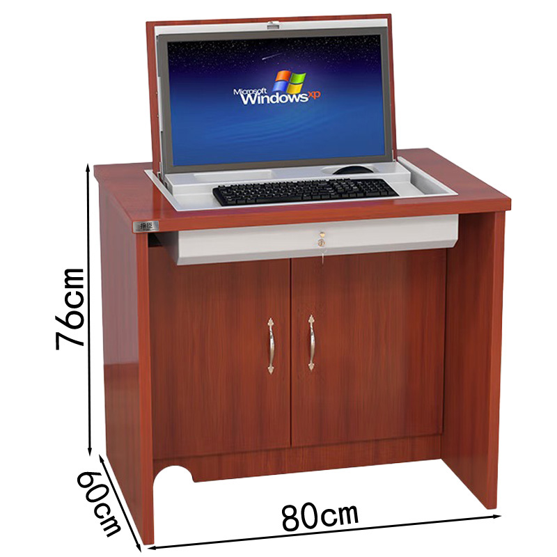 指臣翻转电脑桌单人位张高清大图