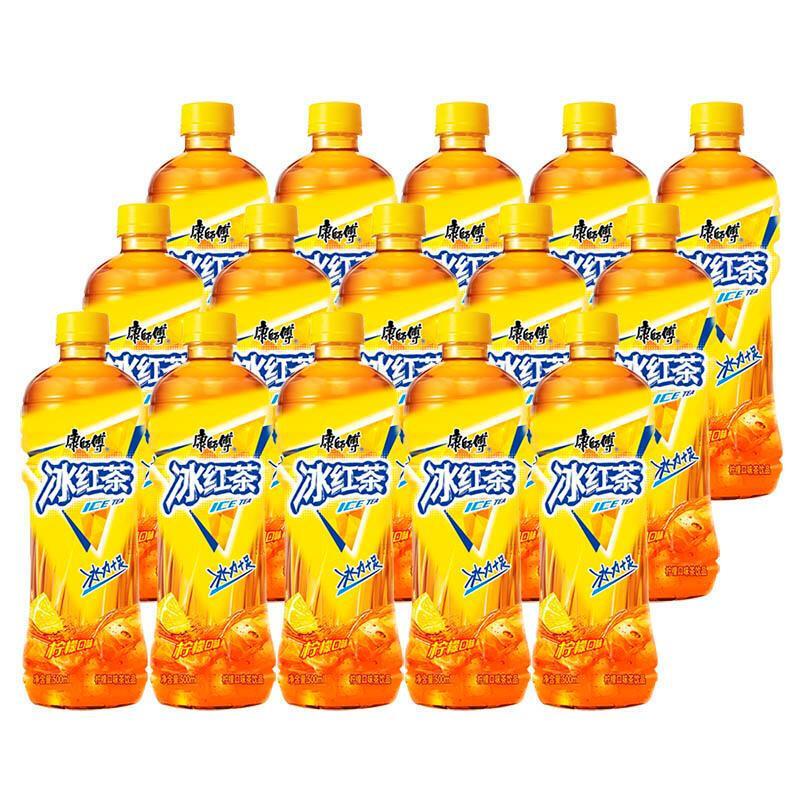 康师傅 冰红茶 柠檬红茶饮料 500ml*15瓶 整箱装