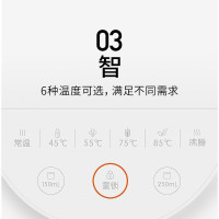 九阳即热式饮水机K20-S61 一键即热 6档温度 2L大容量 保温功能 家用小型台式 电热水壶 电热水瓶 免安装直饮机