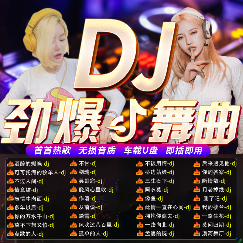 汽车载u盘歌曲无损高音质抖音流行热歌车用劲爆DJ舞曲d亅音乐优盘高清大图