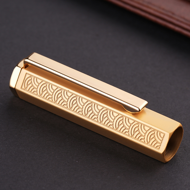 英雄(HERO)钢笔 1326金笔尖12K 明尖墨水笔金笔祥云图案 0.5mm